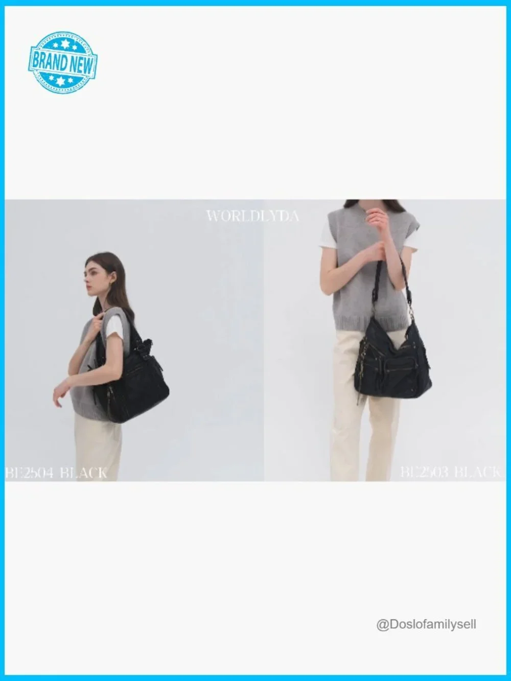 Large Hobo Crossbody Bag Soft Faux Leather Vintage Y2K Tote Shoulder Purse